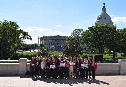 IFLA Global Vision regional workshop participants outside the Library of Congress in Washington D.C.