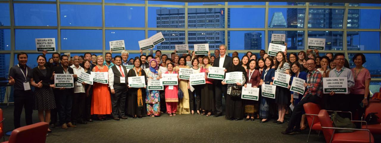 IFLA Global Vision regional workshop participants in Singapore