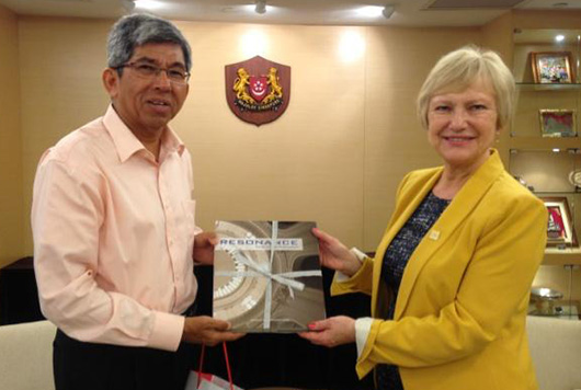 Meeting with Dr Yaacob Ibrahim, Minister for Ministry of Communications and Information, Singapore, 2013
