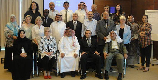 Association representatives from 15 countries attending the BSLA workshop in Doha, Qatar