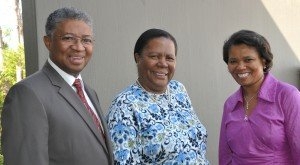 SU Vice-Chancellor and Rector, Prof Russel Botman, Minister of Science and Technology, Ms Naledi Pandor, and myself