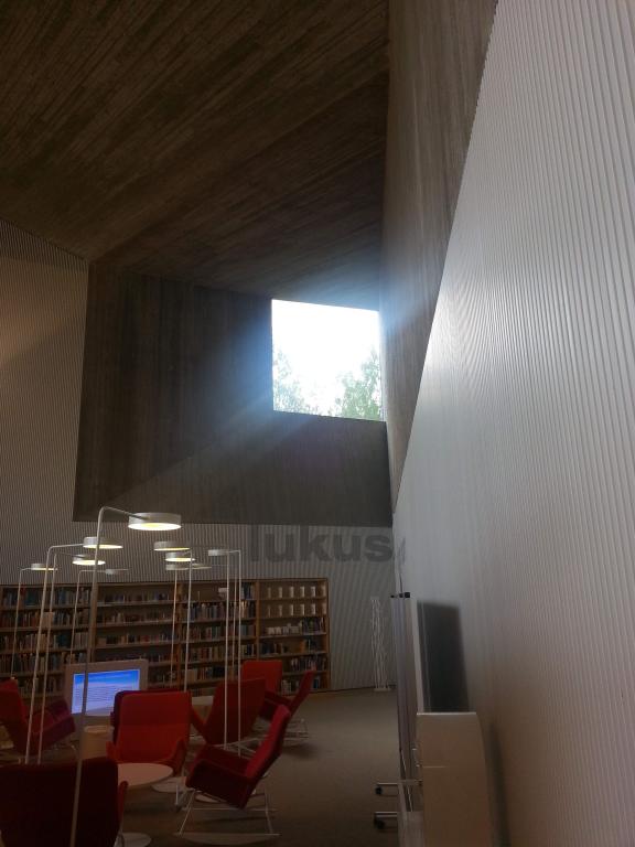 A detail of Seinajoki library, Finland