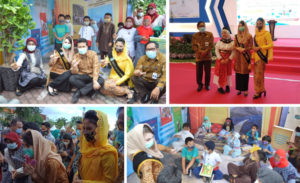 Photos of literacy activities across Indonesia