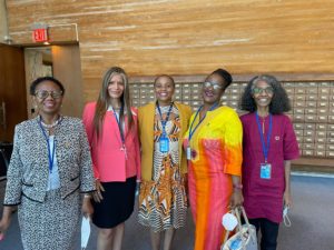 Members of the library delegation at the UN Dag Hammarskjold Library