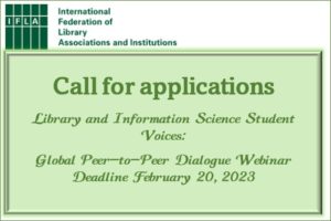 BLISE LIS Student Voices Deadline February 20, 2023