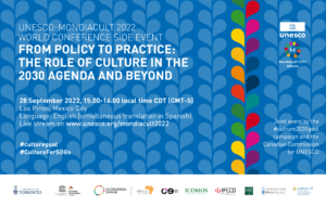 From Policy To Practice The Role Of Culture In The 30 Agenda And Beyond Ifla