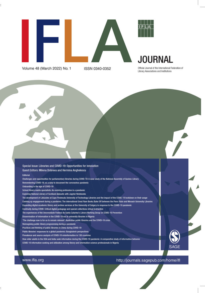 IFLA Journal Volume 48, No.1 (March 2022)