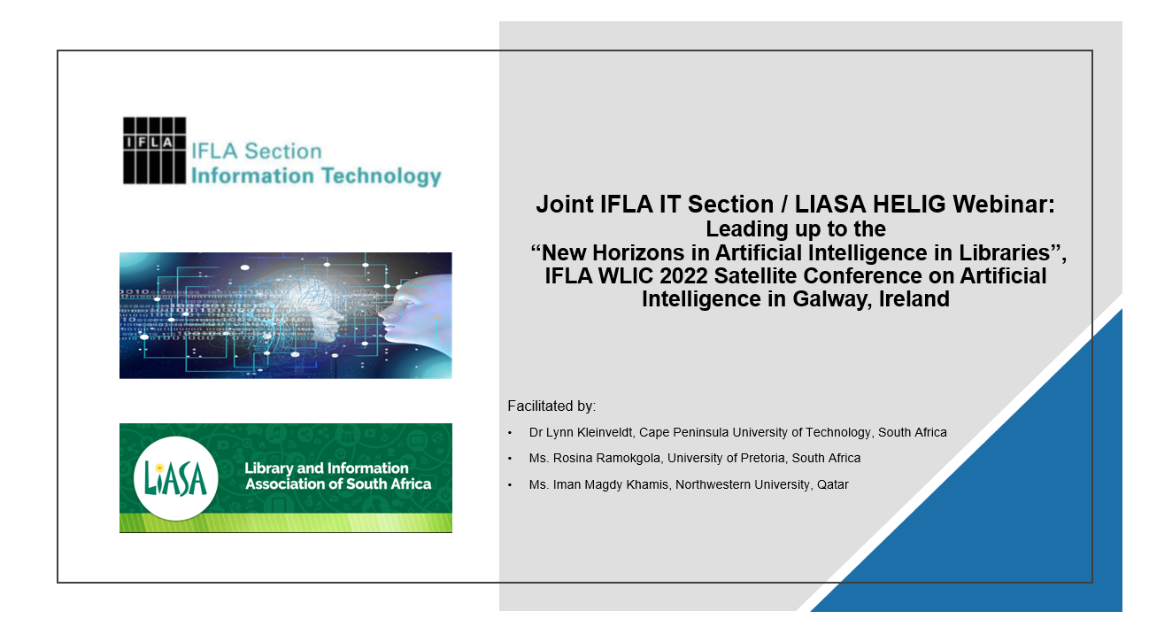 Joint IFLA IT Section/LIASA HELIG webinar