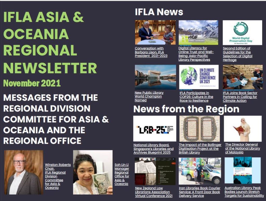 IFLA Asian & Oceania Regional Newsletter: November 2021