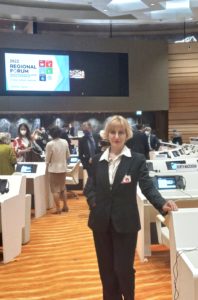 IFLA representative Maia Simonishvili at the UNECE Regional Forum on Sustainable Development