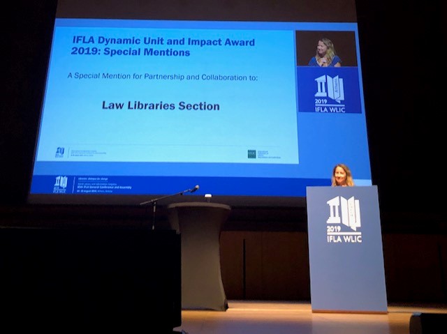 Law libraries section session in Athens 2019