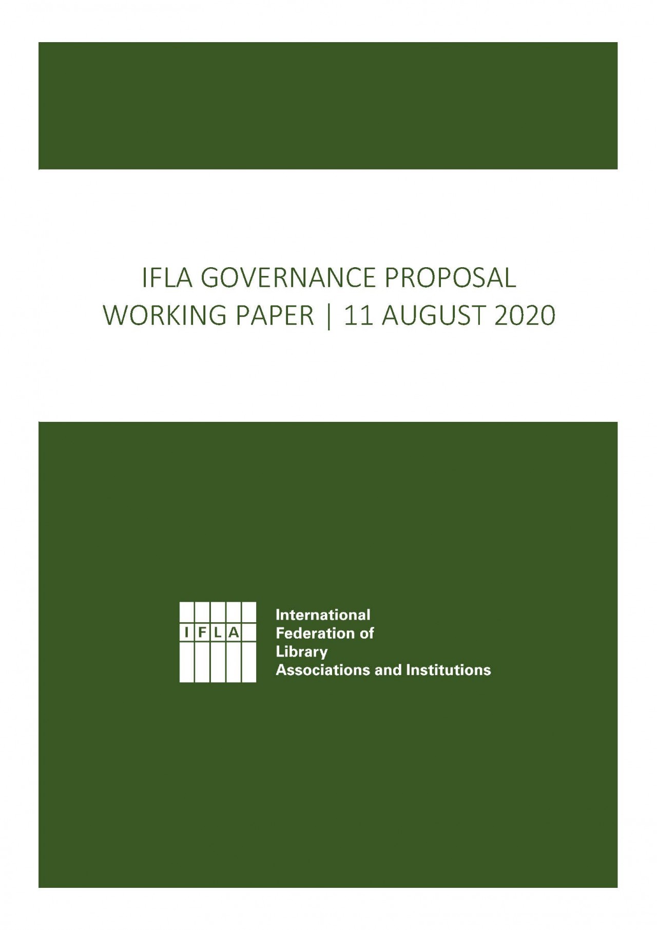 IFLA Governance Review Working Paper