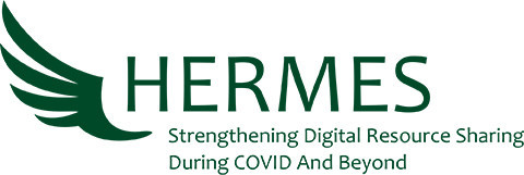 Hermes project logo: strengthening digital resource sharing during COVID and beyond