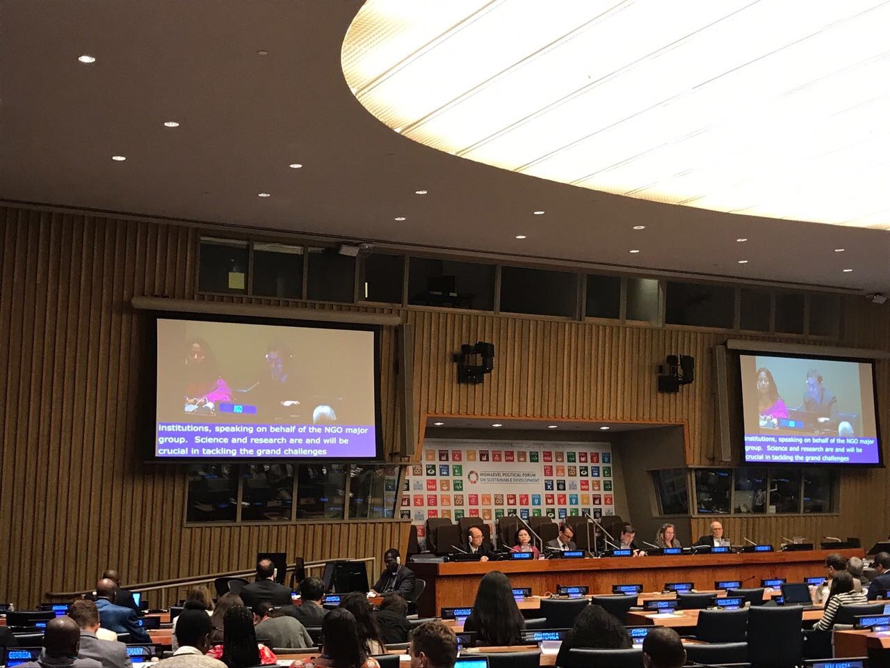 IFLA's intervention at the HLPF session "Science-policy interface and emerging issues" on behalf of the NGO Major Group