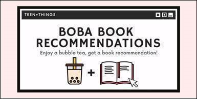 Boba Book Recommendations for Teens logo on website