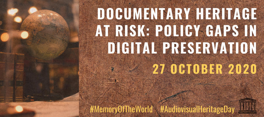 Programme Flier for Documentary Heritage at Risk Policy Dialogue