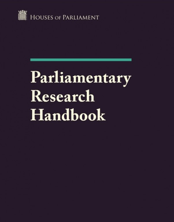 Parliamentary Research Handbook Cover