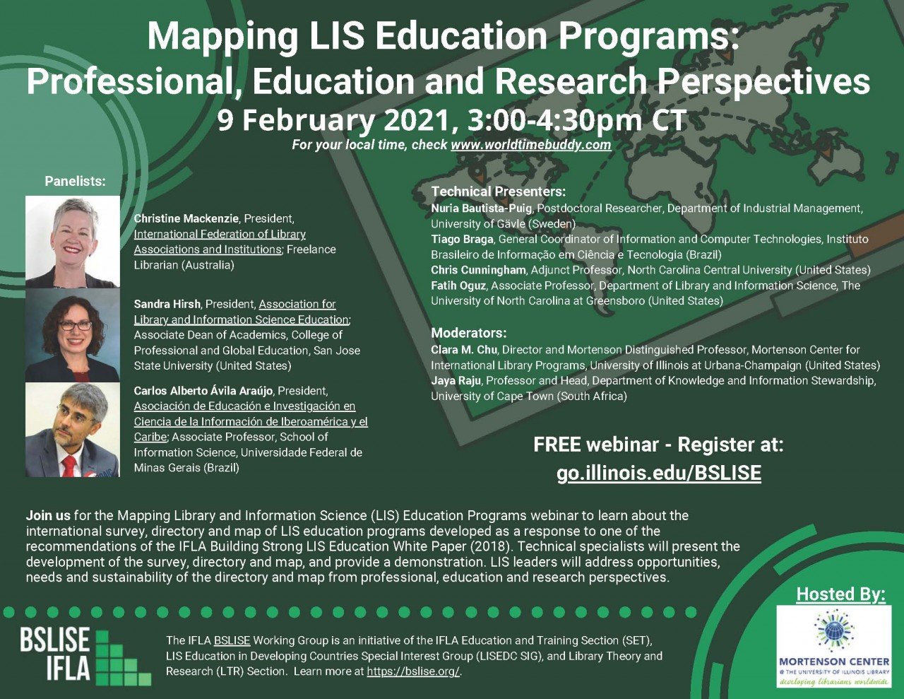 Mapping LIS Education Webinar February 9, 2021 graphic